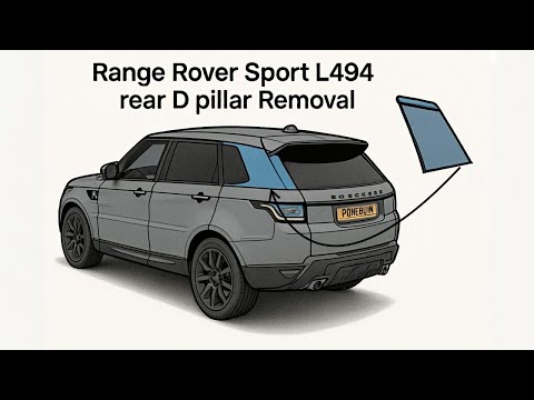 How to remove Range Rover Sport L494 / SVR Rear D Pillar Cover Panel