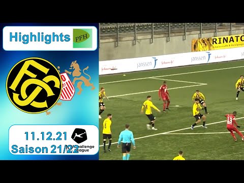 Highlights: FC Schaffhausen vs FC Stade - Lausanne - Ouchy (11.12.21)