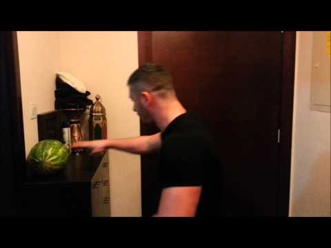 Breaking a watermelon with one finger - Najmeddn Scorpion K-1 Fighter