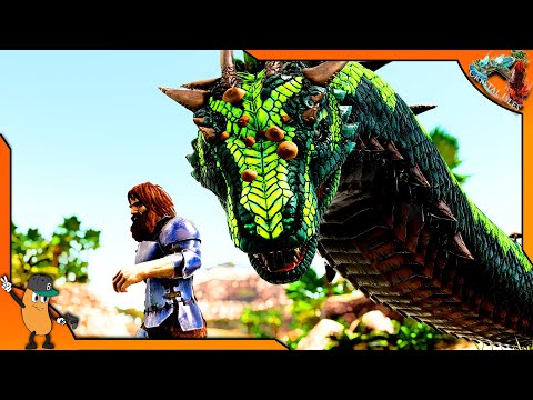 HOW TO TAME A CRYSTAL BASILISK! | ARK Crystal Isles Addition Dinos