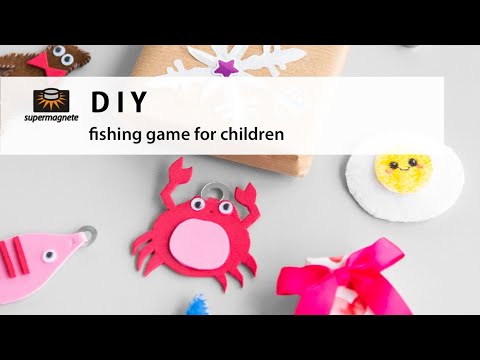 DIY fishing game for children 