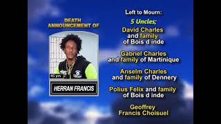 Herran Francis ~ Long Obituary