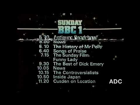 BBC1 announcer Tim Nicholls 30th March 1980