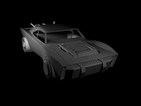 "The Batman" batmobile - WIP modelling