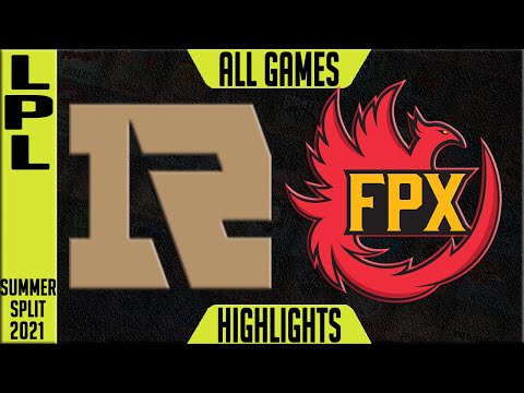 RNG vs FPX Highlights ALL GAMES | LPL Summer 2021 W3D6 | Royal Never Give Up vs FunPlus Phoenix