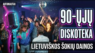 🔴 90-ųjų Lietuviška Muzika ir Šokių Dainos | Diskotekos Radijas | AIFONAUTAI