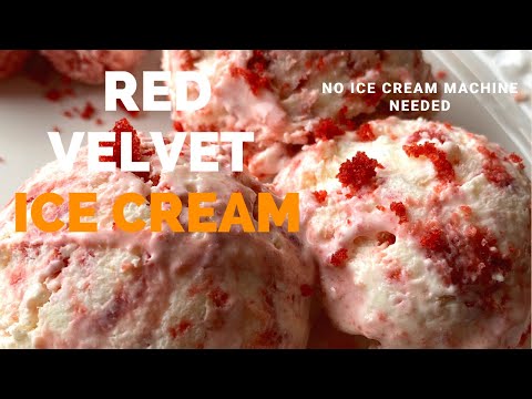 Delicious Red Velvet Ice Cream | No Ice Cream Machine Needed | مزیدار اور آسان ٓئسکریم ریسیپی