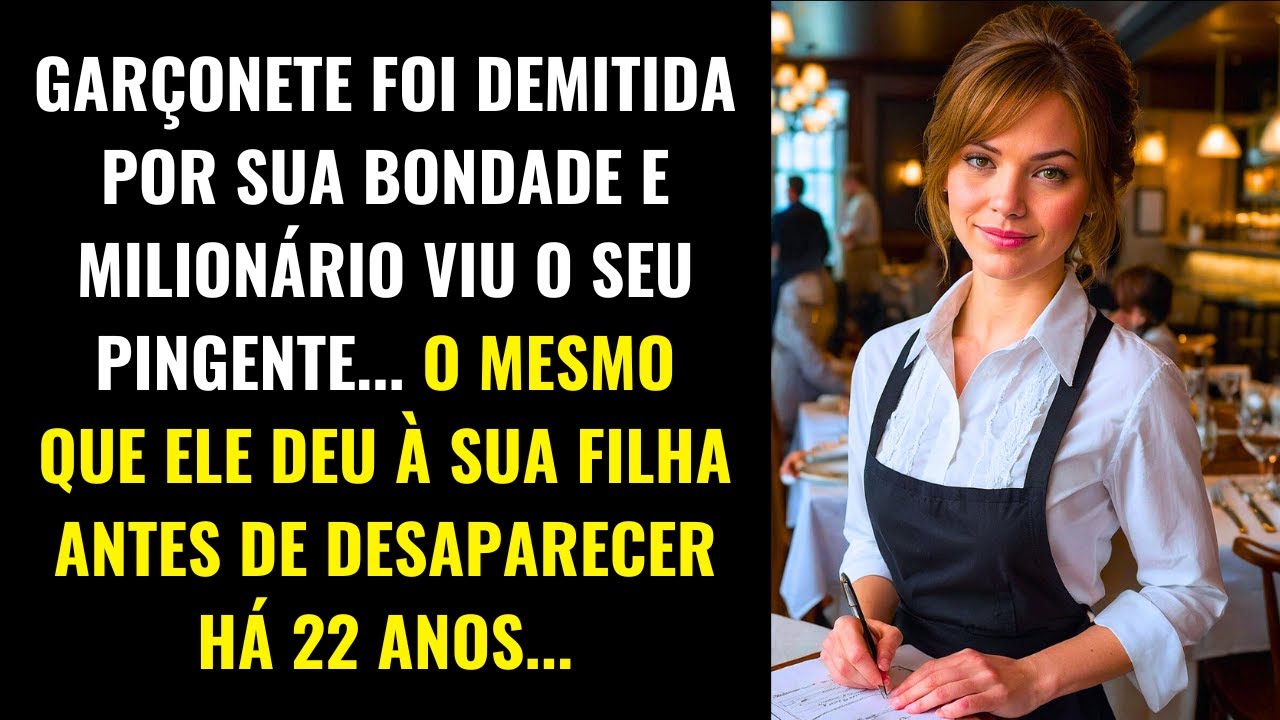 GARÇONETE DEMITIDA POR SUA BONDADE, MILIONÁRIO RECONHECE O PINGENTE DE SUA FILHA PERDIDA HÁ...