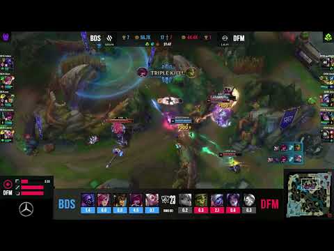 BDS Crownie Xayah PENTAKILL vs DFM | Worlds Play-In 2023