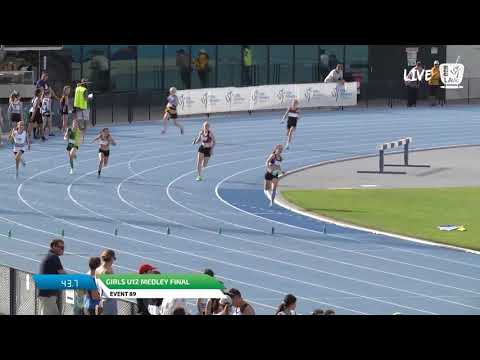 Girls U12 Medley Final - 2018 SUBWAY State Relay Championships // LAVicTV