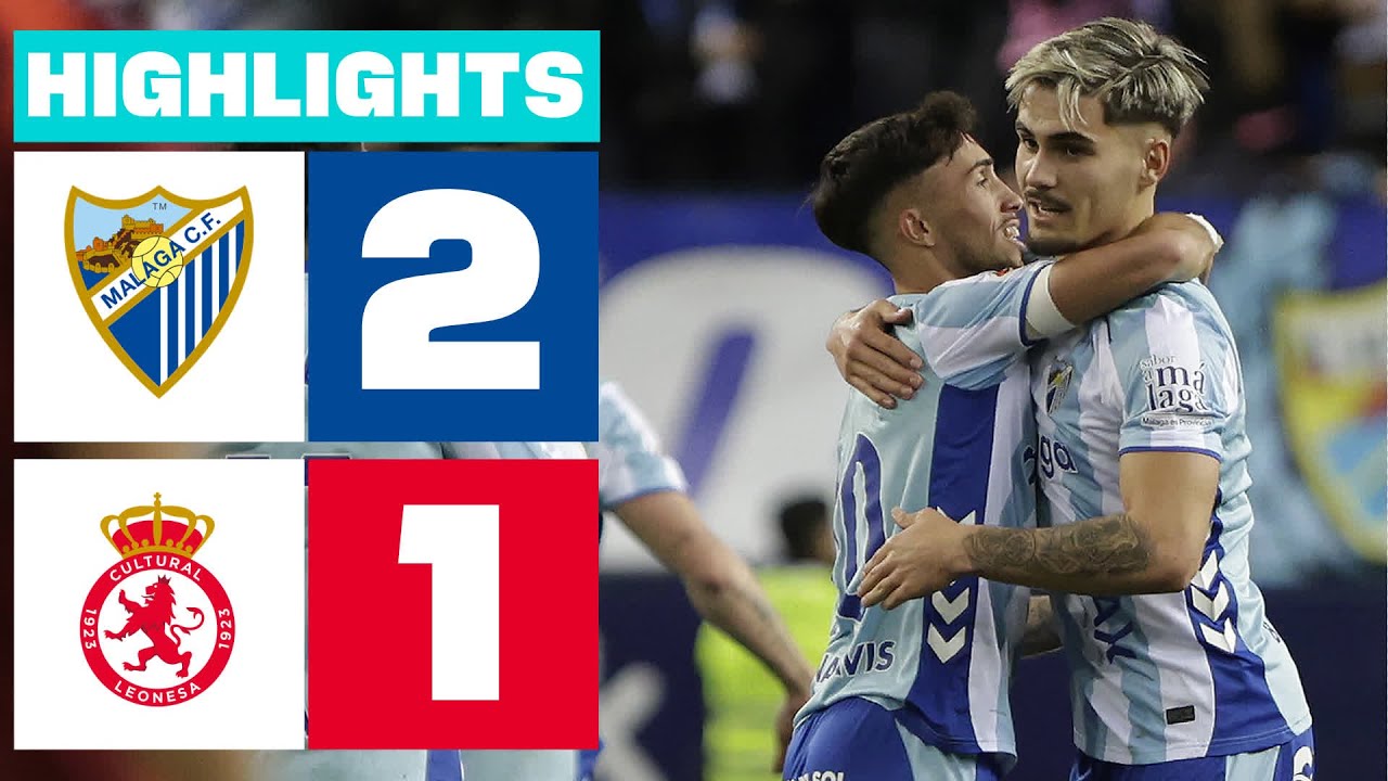 Málaga vs Cultural Leonesa Highlights