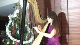 Petit Papa Noël - popular French Christmas tune - Harp version (played on Camac Clio 44)