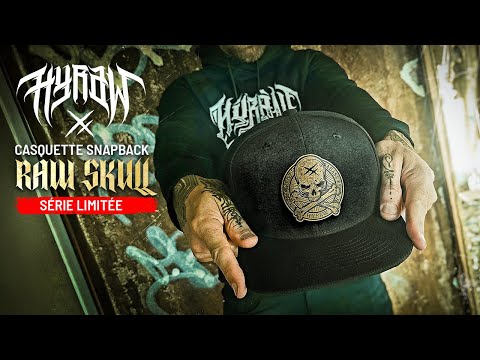 Casquette Snapback Hyraw RAW SKULL en série limitée