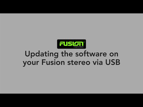 Fusion Tech Tips: Updating the Software on Your Fusion Stereo via USB