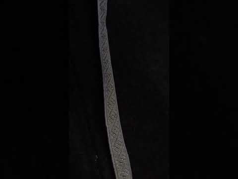 Weaving a gold brocade Viking Age reproduction