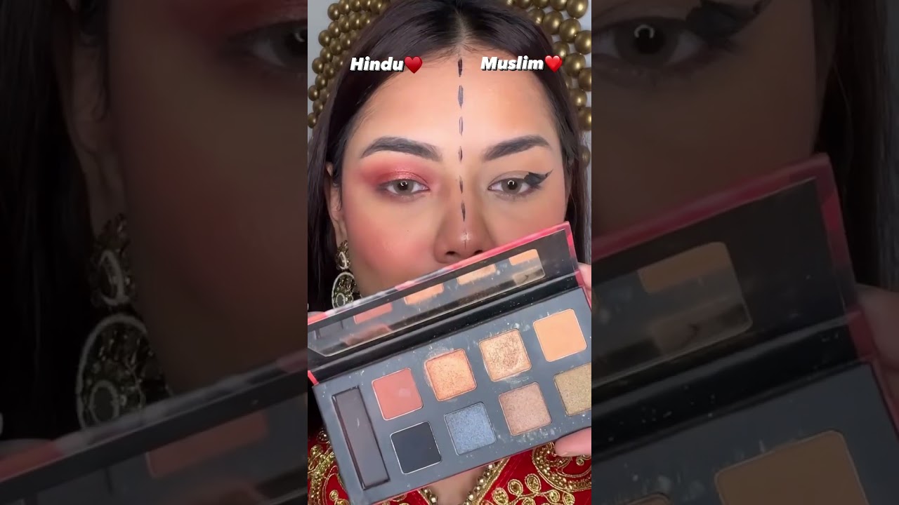 Hindu Bride Vs Muslim Bride Makeup Look😍 |