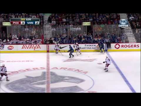 Henrik Sedin goal 3-2 Feb 26 2013 Phoenix Coyotes vs Vancouver Canucks NHL Hockey