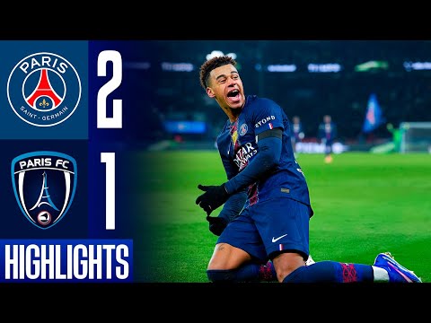 PSG vs Paris FC 2-1 Highlights Goals | Ligue 1 2025 | psg paris fc