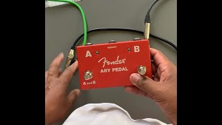 Video thumbnail for How to use an ABY splitter. Fender ABY pedal review/test drive. Royal Blood sound on a budget. by Crossedwind