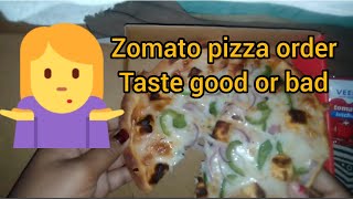 pizza order on zomato in just 80 ₹ || what is taste of zomato pizza