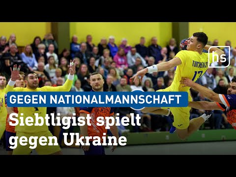 Wiesbadener Handballer spielen gegen Ukrainische Nationalmannschaft | hessenschau