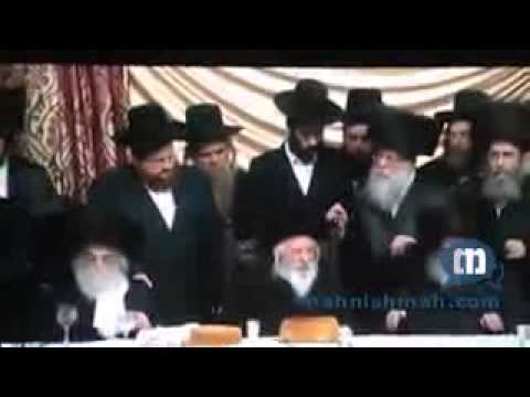 Gur Rebbe at Belz Wedding