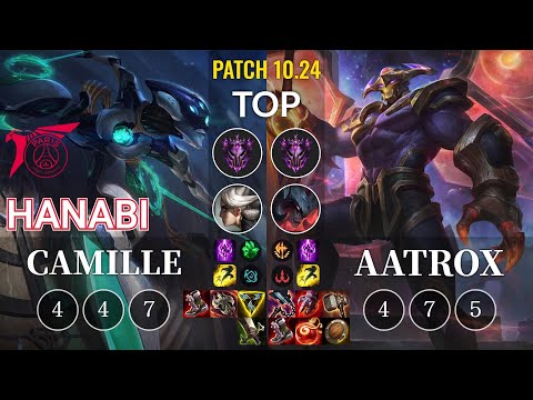 TLN Hanabi Camille vs Aatrox Top - KR Patch 10.24