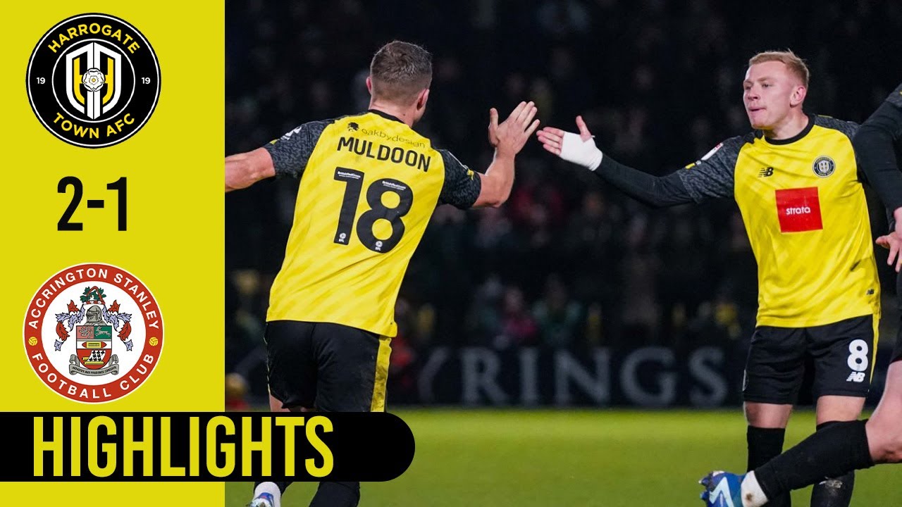 Harrogate Town vs Accrington Stanley highlights