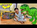 Dino Valley Playset Green Trex Treehouse Dinosaur Toys Battle Raptor