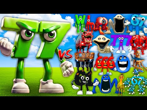 Wütende 77-Zahlenanomalie in Roblox gegen alle geheimen Gehirnfäule-Bosse | Minecraft-Mob-Kampf