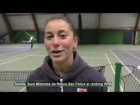 Tennis, Sara Milanese da Rocca San Felice al ranking WTA