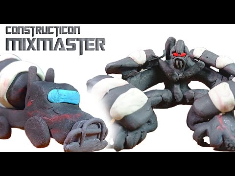 Constructicon MIXMASTER transform - Short Flash Transformers Series (Stop Motion)