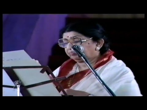 Zulmi Sang Aankh Ladi | Lata Mangeshkar Live In Shradhanjali Concert.