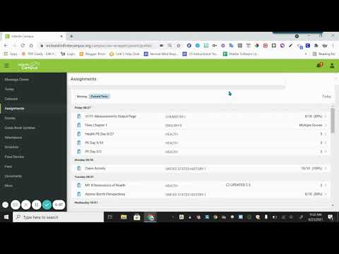 Ic Parent Portal Tutorial Video Assignments