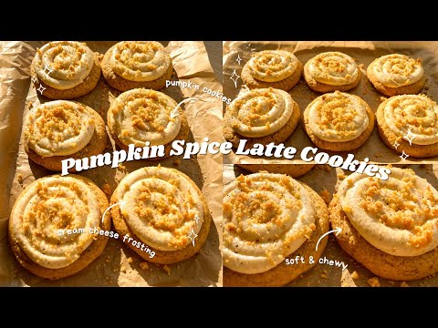 Pumpkin Spice Latte Cookies (Crumbl-Style) 🍪 bake with me 