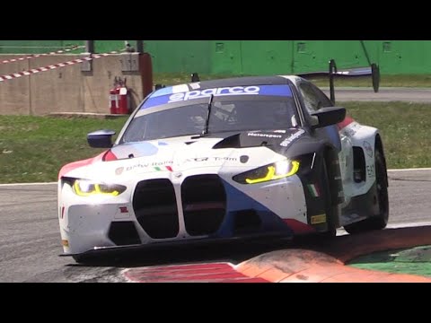 BMW M4 GT3 2022 Testing at Monza Circuit- Pure Sound in Action!