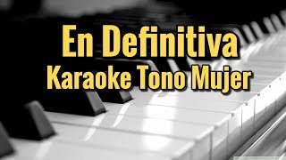 En Definitiva - Alfredo Olivas - Karaoke acustico Carolina Ross - Leo Mart