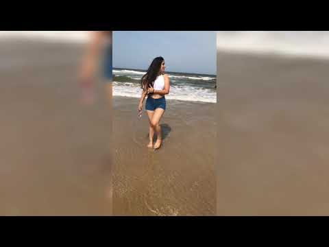 Musically Girl Slow Motion Walk On Beach Mujhe Khone Ke Baad Ek Din Video Song