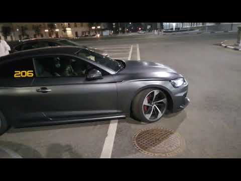 Audi RS5 Stage 2 straight piped exhaust sound | pops and bangs