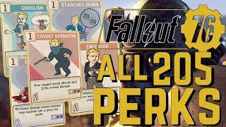 Fallout 76 - All 205 Perks (Full Perk List Overview)