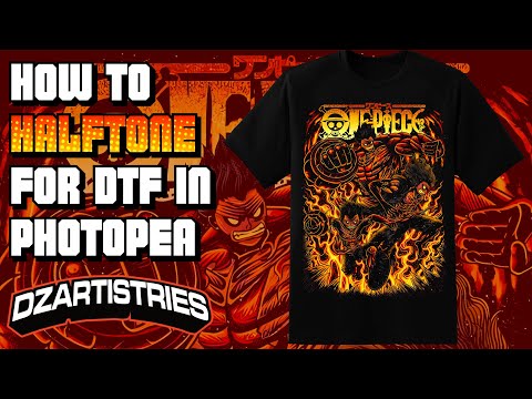 How To Halftone Your Artwork for DTF Pt. 2| Photopea Tutorial