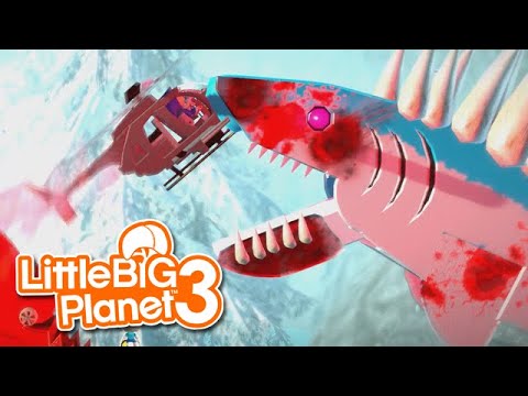 LittleBIGPlanet 3 - Sonic and Finn Trying to Escape the Mutant Shark [Killer Shark] - PS4