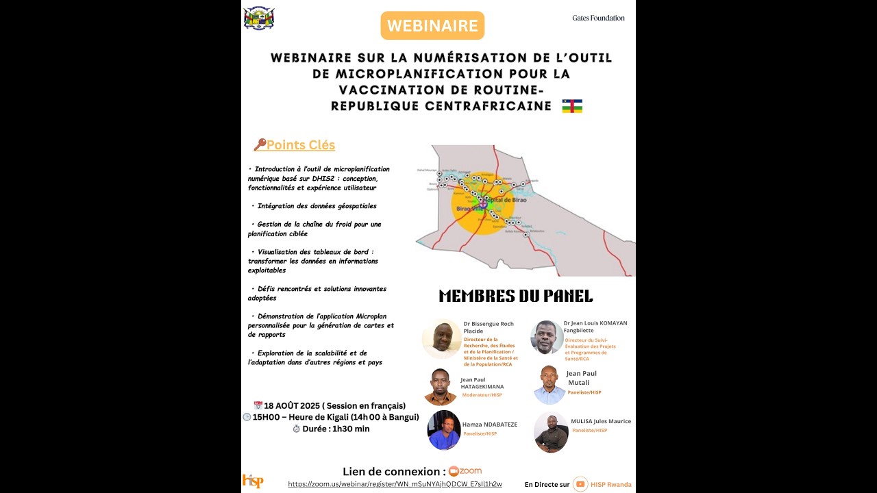 Webinaire sur la numérisation de l’outil de microplanification pour la vaccination de routine