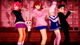 オトノケ (#綾瀬桃 #オカルン #白鳥愛羅 #ターボババア #桃瀬星子 ver.)【#ダンダダン MMD】
