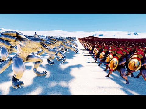 40,000 SPARTANS VS 8,000 WEREWOLVES - UEBS MODS - Ultimate Epic Battle Simulator