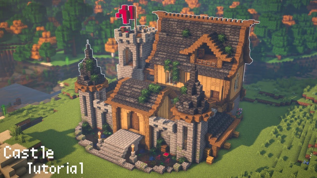 Minecraft: How To Build A Large Survival Castle | Tutorial - Minecraft ...