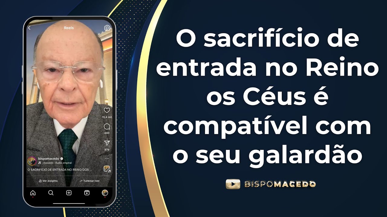 O sacrifício de entrada no Reino os Céus é compatível com o seu galardão - Meditação 15/12/24