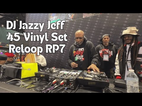 DJ Jazzy Jeff Live 45 Vinyl Set at NAMM 2026 | @ReloopDJcom RP7 | Reloop Booth @12inchskinz