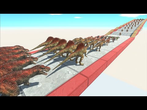Carnivore Dinosaurs vs Achilles Challenge - Animal Revolt Battle Simulator
