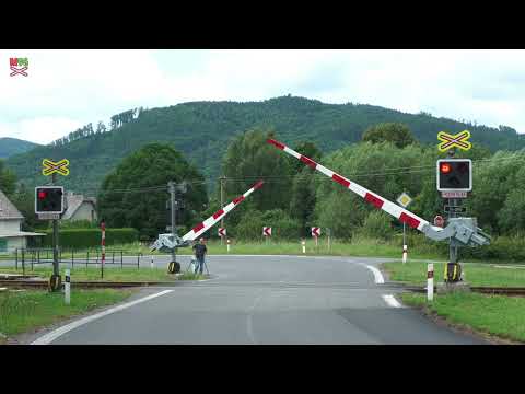 Železniční přejezd Petrov nad Desnou zastávka [P9145] - 19.7.2025 / Czech railroad crossing